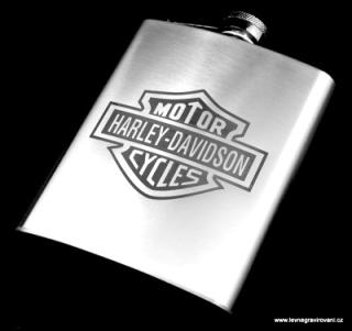 Nerezová placatka Harley Davidson